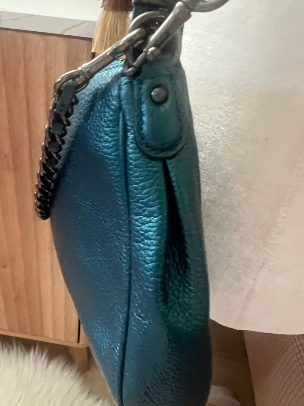 Coach Carrie metallic purse - Picture 11 of 15